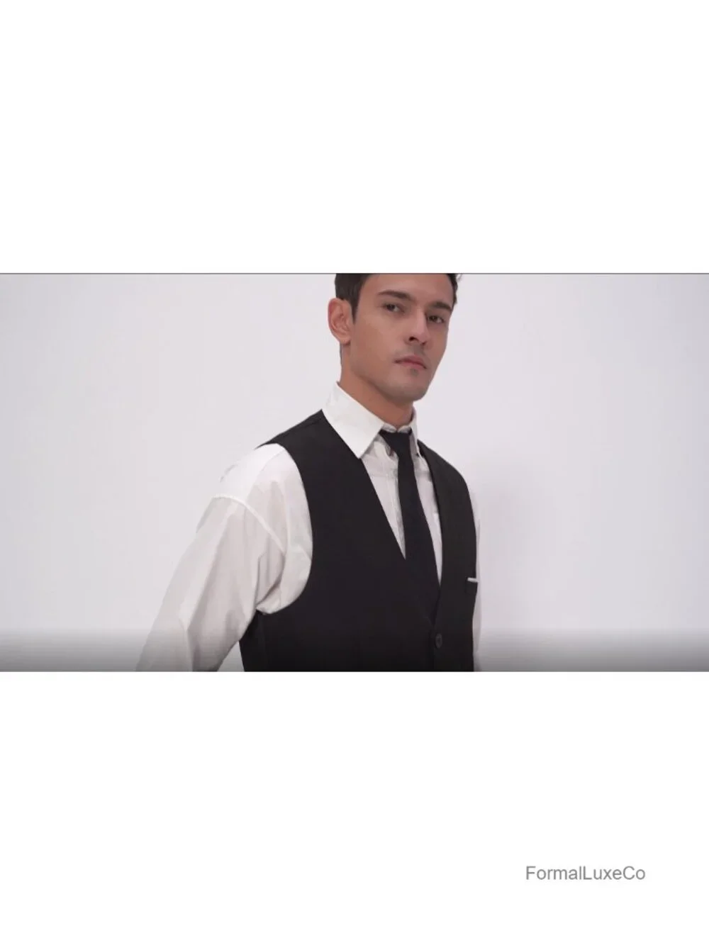 Men's Slim Fit Sleeveless Suit Vest Waistcoat Formal Business Tuxedo Vest